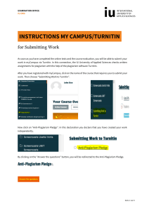 Instructions for Submitting Work to myCampusTurnitin