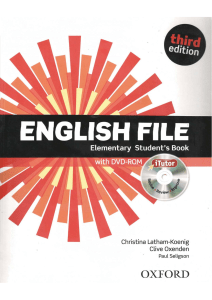 English File 3rd Ed - Elementary SB