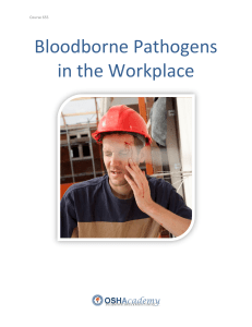 Bloodborne Pathogens in the Workplace