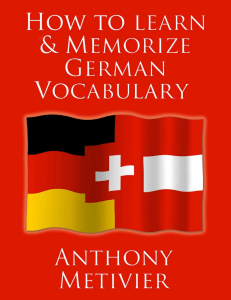 How to Learn and Memorize German Vocabulary ... Using a Memory Palace Specifically Designed for the German Language ( PDFDrive.com )