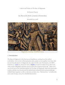 Culture and Nature in The Epic of Gilgam (1)