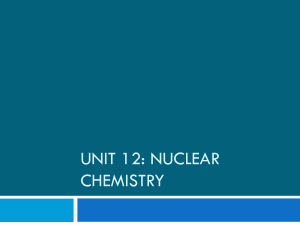 unit 12 nuclear chemistry