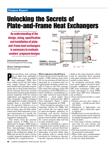 Unlocking the Secrets of Plate-and-Frame Heat Exchangers