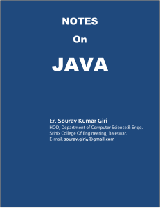 Complete Notes on JAVA by Sourav Kumar Giri ( PDFDrive )