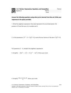 Midterm Review