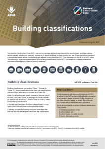 UTNCC Building classification explanation