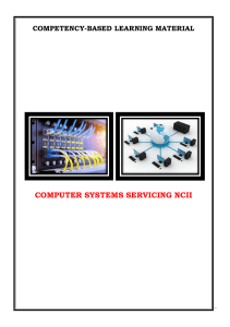 COMPETENCY BASED CURRICULUM ELECTRONICS