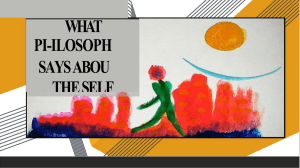 What Philosophy Says about the Self (2)