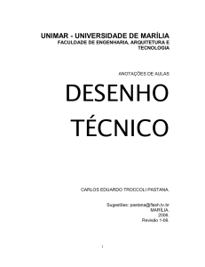 APOSTILA DE DESENHO TÉCNICO-UNIMAR 2006