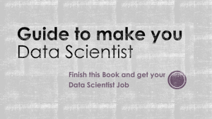 Guide to make you a Data Scientist