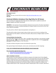 UC Policy - Clear Bag Policy News Release