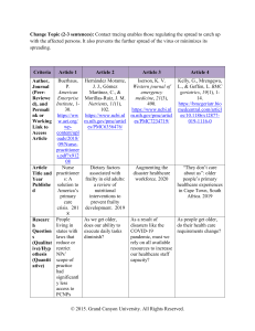 Literature Evaluation Table