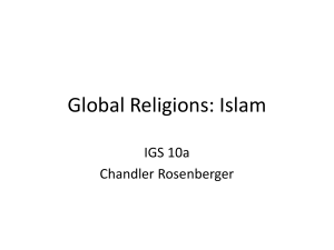 Global Religions Islam