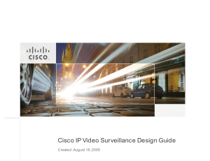 Cisco IP Survilleance design