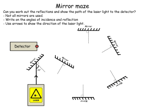 Mirror maze activity
