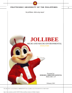Micro and Macro Analysis of Jollibee Corp..docx