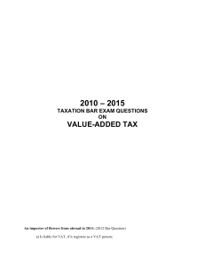 2010 - 2015 - VAT