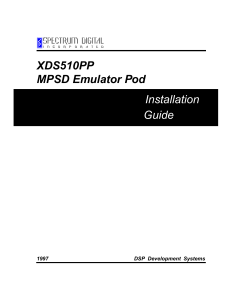 XDS510PP mpsd userguide