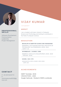 Vijay Resume