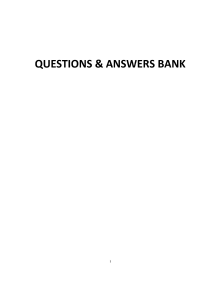 Questions & Answers Bank