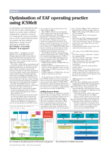 2009-Minimills IcsMelt-Optimisation of EAF operating practice using iscMelts