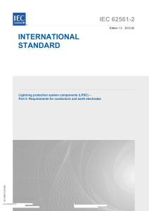 IEC 62561-2 (Lighting Protection System Components)