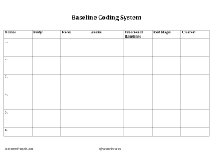 Baseline Coding System Chart
