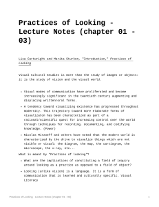 Practices of Looking - Lecture Notes (chapter 01 - 03) 