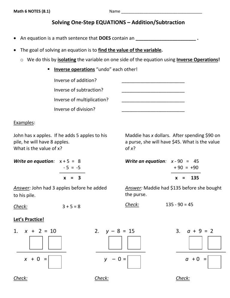 math 6 homework (8.1)