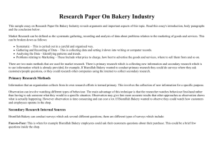 Research Paper On Bakery Industry