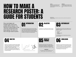 Gray and Black Monochromatic Simplicity Landscape University Research Poster