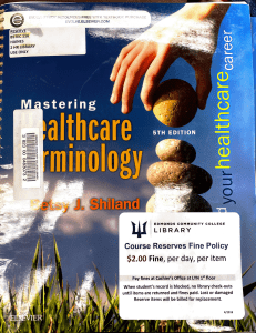 Mastering Healthcare Terminology. Chapter 1, pp 1-14