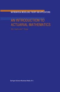 Actuarial Mathematics Textbook: Financial & Insurance Principles