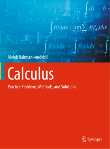 Calculus Practise Solution