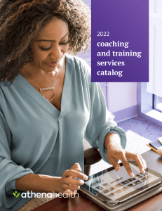 athenahealth Coaching & Training Services Catalog 2022