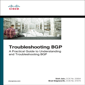 Vinit Jain, Brad Edgeworth - Troubleshooting BGP  A Practical Guide to Understanding and Troubleshooting BGP (Networking Technology)-Cisco Press (2016)