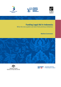 AIPJ - Funding Legal Aid in Indonesia (Est. 2012)