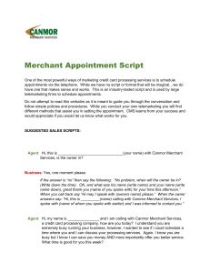 Merchant Appointment Script-012919