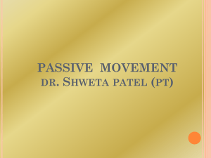 passive movements 