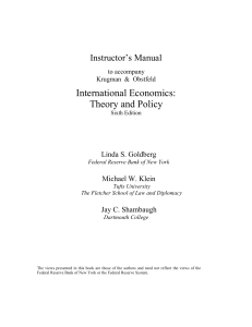 solution manual international economics