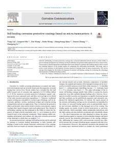 2021-Self-healing corrosion protective coatings based on micro nanocarriers