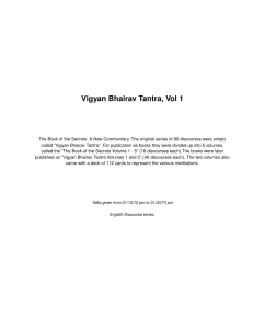 Osho Vigyan Bhairav Tantra Vol1-English original