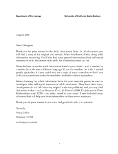 Adult Attachment Scale