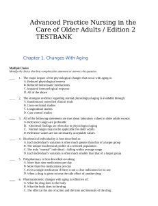 Advanced Practice Nursing in the Care of Older Adults Edition 2 TESTBANK