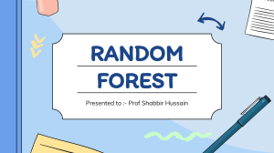 Random Forest - SALMAN