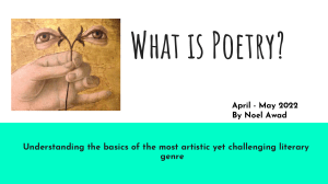 What is poetry