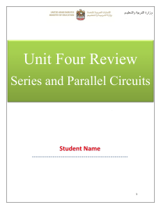 Series and Parallel Circuits review (1)