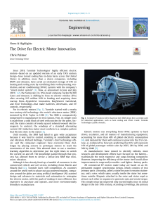 THE  DRIVE FOR ELECTRIC MOTOR INNOVATION