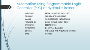 Automation Using Programmable Logic Controller (PLC) (1)