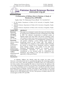 civilianization-of-military-rule-in-pakistan-a-study-of-musharraf-era-1999-2005